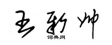 朱錫榮王新帥草書個性簽名怎么寫