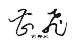 駱恆光曹飛草書個性簽名怎么寫