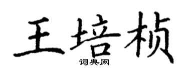 丁謙王培楨楷書個性簽名怎么寫
