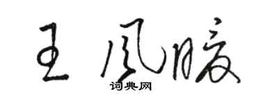 駱恆光王風暖草書個性簽名怎么寫