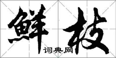 胡問遂鮮枝行書怎么寫