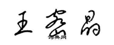 梁錦英王密晶草書個性簽名怎么寫