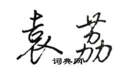 駱恆光袁荔行書個性簽名怎么寫