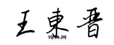 王正良王東晉行書個性簽名怎么寫