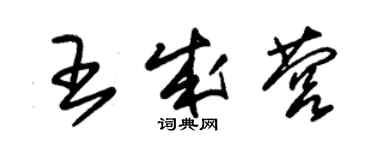 朱錫榮王成營草書個性簽名怎么寫