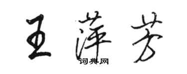 駱恆光王萍芳行書個性簽名怎么寫