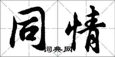 胡問遂同情行書怎么寫