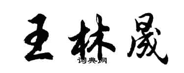 胡問遂王林晟行書個性簽名怎么寫