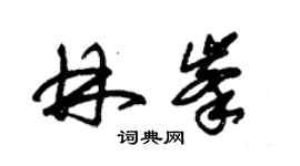 朱錫榮林峰草書個性簽名怎么寫