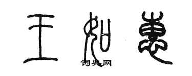 陳墨王如惠篆書個性簽名怎么寫