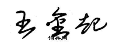 朱錫榮王金起草書個性簽名怎么寫