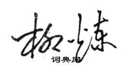 駱恆光柳煉草書個性簽名怎么寫