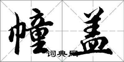 胡問遂幢蓋行書怎么寫