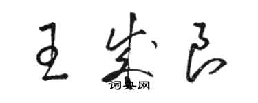 駱恆光王成良草書個性簽名怎么寫