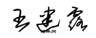 朱錫榮王建露草書個性簽名怎么寫