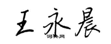 王正良王永晨行書個性簽名怎么寫