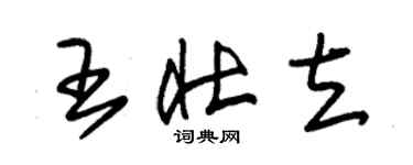 朱錫榮王壯立草書個性簽名怎么寫