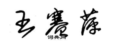 朱錫榮王賽萍草書個性簽名怎么寫