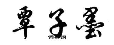 胡問遂覃子墨行書個性簽名怎么寫