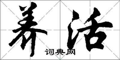 胡問遂養活行書怎么寫