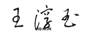 駱恆光王淳玉草書個性簽名怎么寫