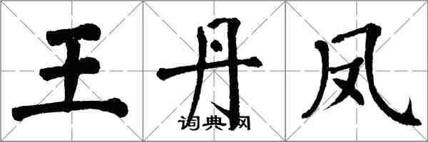 翁闓運王丹鳳楷書怎么寫