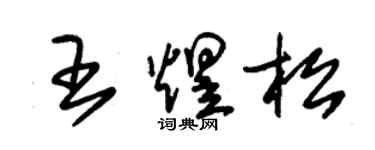 朱錫榮王煜松草書個性簽名怎么寫