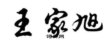 胡問遂王家旭行書個性簽名怎么寫