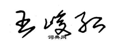 朱錫榮王峻紅草書個性簽名怎么寫
