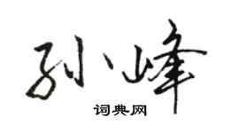 駱恆光孫峰行書個性簽名怎么寫