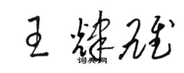 駱恆光王輝雄草書個性簽名怎么寫