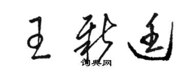 駱恆光王新廷草書個性簽名怎么寫