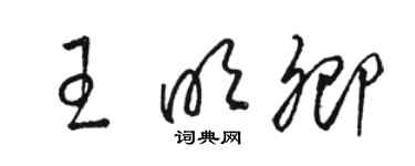 駱恆光王明卿草書個性簽名怎么寫