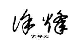 朱錫榮徐烽草書個性簽名怎么寫