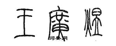 陳墨王廣煜篆書個性簽名怎么寫