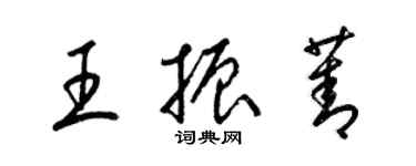 梁錦英王振菁草書個性簽名怎么寫