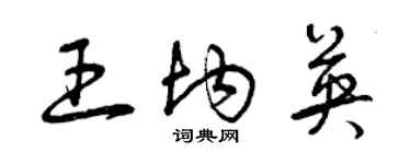 曾慶福王均英草書個性簽名怎么寫