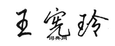 駱恆光王憲玲行書個性簽名怎么寫