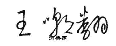 駱恆光王嘲翻草書個性簽名怎么寫