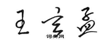 駱恆光王玄孟草書個性簽名怎么寫