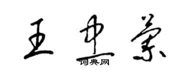 梁錦英王忠蘭草書個性簽名怎么寫