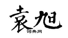 翁闓運袁旭楷書個性簽名怎么寫