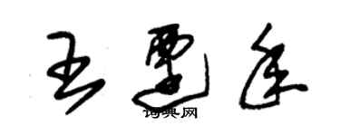 朱錫榮王遷年草書個性簽名怎么寫