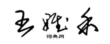 朱錫榮王雅禾草書個性簽名怎么寫