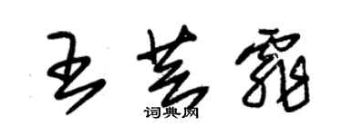 朱錫榮王芸霏草書個性簽名怎么寫