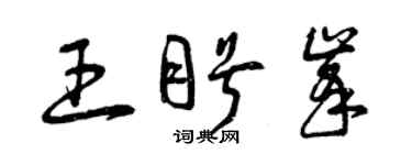 曾慶福王盼峰草書個性簽名怎么寫