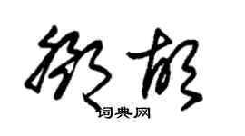 朱錫榮鄧胡草書個性簽名怎么寫