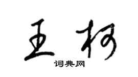 梁錦英王柯草書個性簽名怎么寫