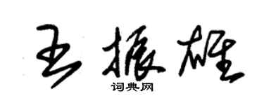 朱錫榮王振雄草書個性簽名怎么寫