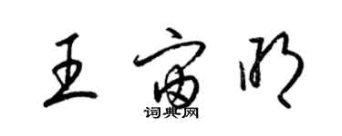 梁錦英王宙明草書個性簽名怎么寫